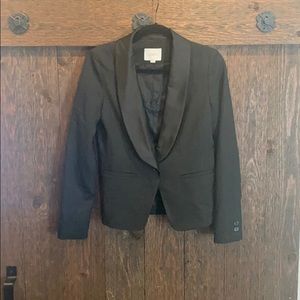 Loft black tuxedo blazer size 2